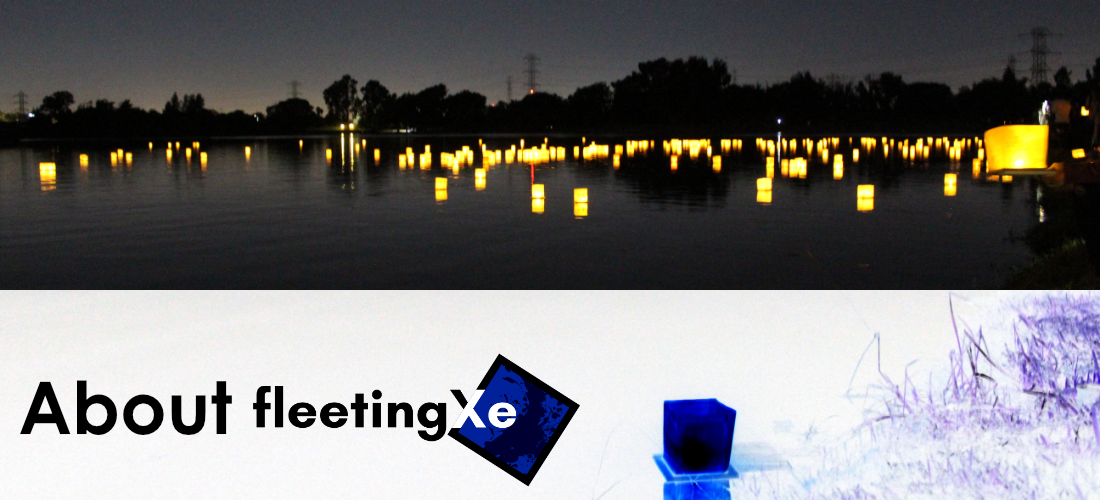 About fleetingXe, water lantern on the lake, Photo taken in 2018 with Sony R100VII